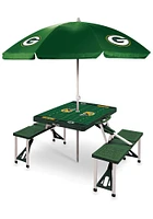 Green Bay Packers Portable Picnic w Umbrella Table