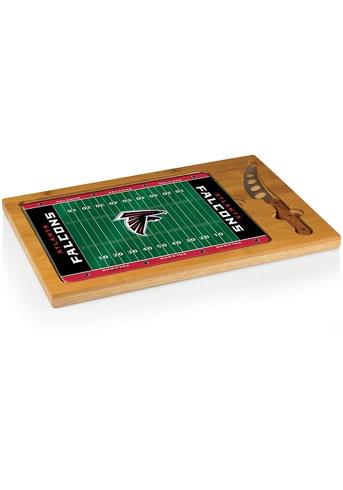 Atlanta Falcons Icon Glass Top Cutting Board