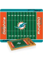 Miami Dolphins Icon Glass Top Cutting Board