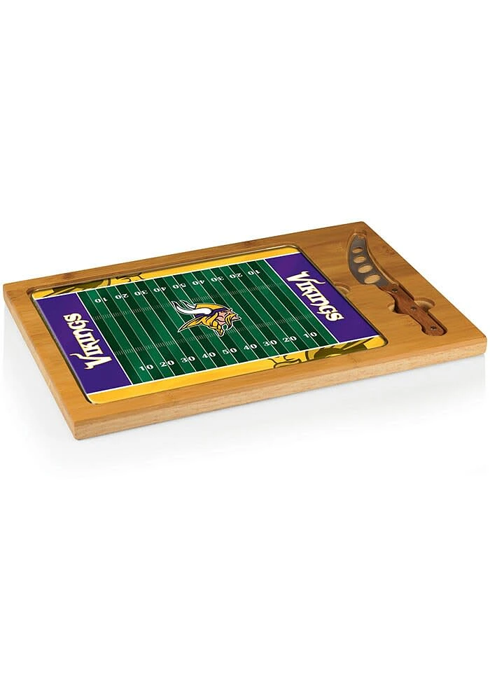 Minnesota Vikings Icon Glass Top Cutting Board