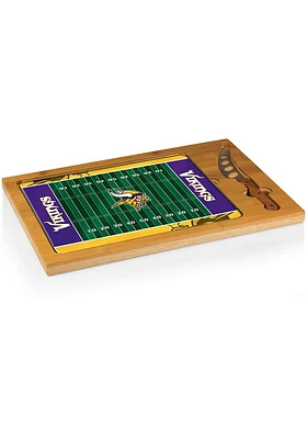 Minnesota Vikings Icon Glass Top Cutting Board