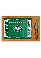 New York Jets Icon Glass Top Cutting Board