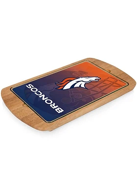 Denver Broncos Billboard Glass Top Serving Tray