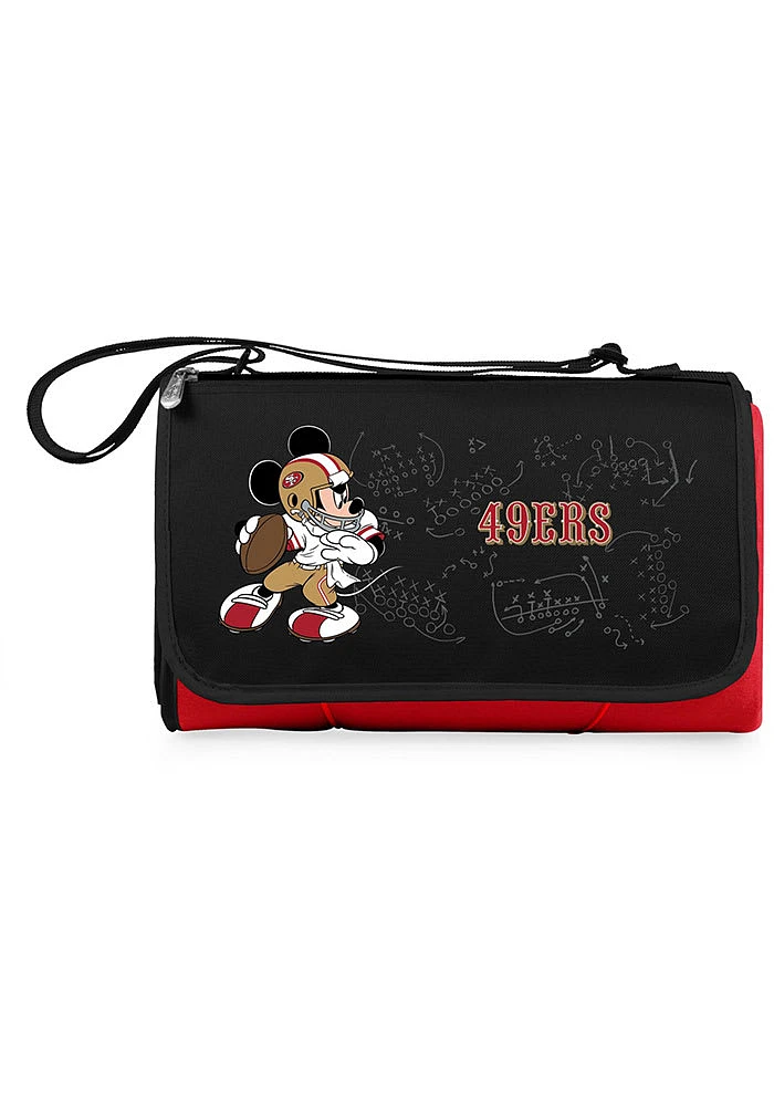 San Francisco 49ers Disney Mickey Outdoor Picnic Fleece Blanket - Red