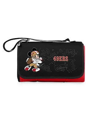 San Francisco 49ers Disney Mickey Outdoor Picnic Fleece Blanket - Red