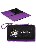 Baltimore Ravens Disney Mickey Outdoor Picnic Fleece Blanket - Purple