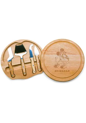 Cincinnati Bengals Disney Mickey Cheese Tools and Cutting Board