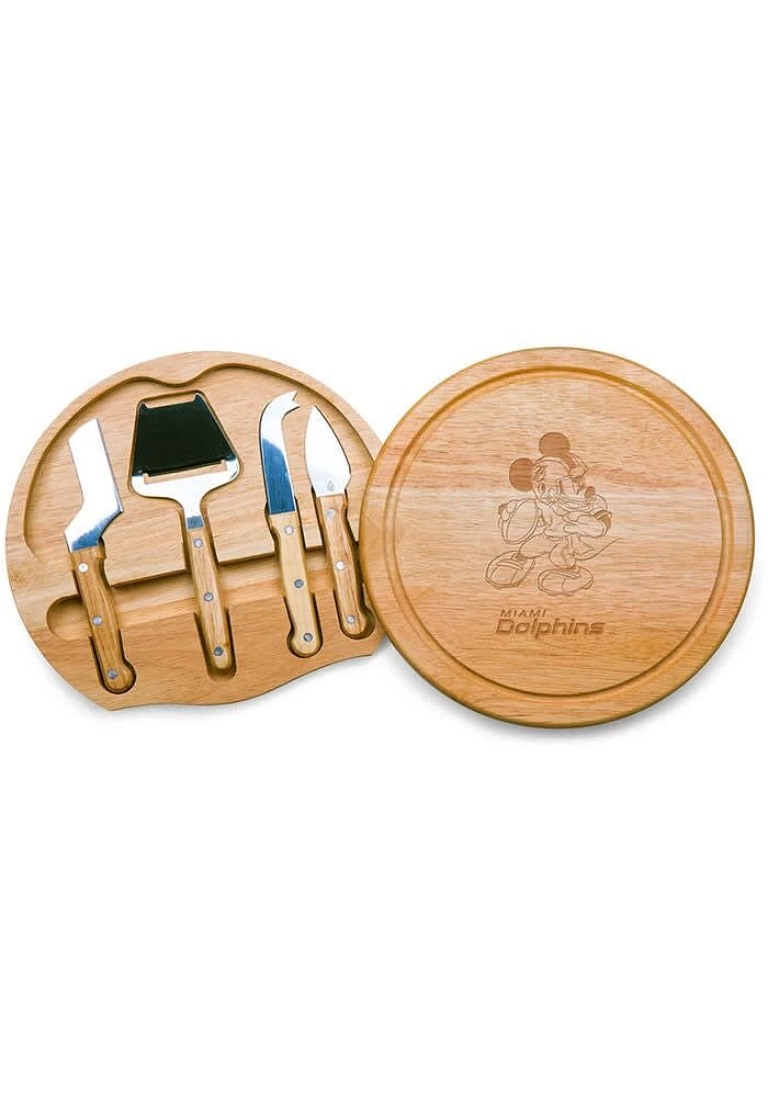 Miami Dolphins Disney Mickey Cheese Tools and Cutting Board