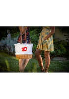 Calgary Flames Beige Coronado Basket Tote