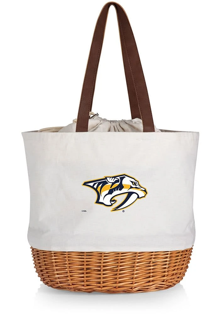 Nashville Predators Beige Coronado Basket Tote