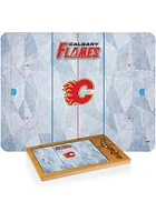 Calgary Flames Icon Glass Top Cutting Board