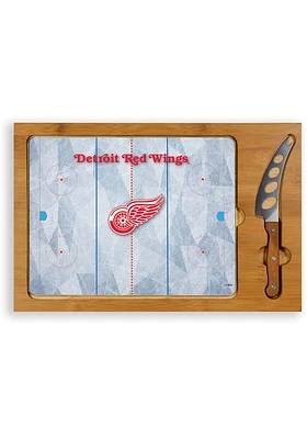 Detroit Red Wings Icon Glass Top Cutting Board