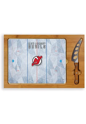 New Jersey Devils Icon Glass Top Cutting Board