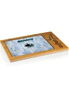 San Jose Sharks Icon Glass Top Cutting Board