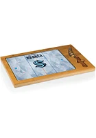 Seattle Kraken Icon Glass Top Cutting Board