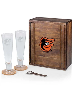 Baltimore Orioles Colored Pilsner Beer Glass Drink Set