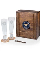 Houston Astros Colored Pilsner Beer Glass Drink Set