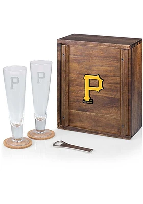 Pittsburgh Pirates Colored Pilsner Beer Glass Drink Set