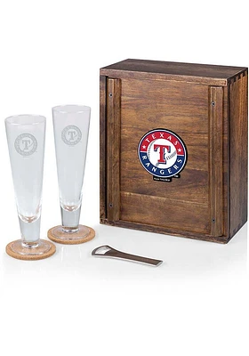 Texas Rangers Colored Pilsner Beer Glass Drink Set