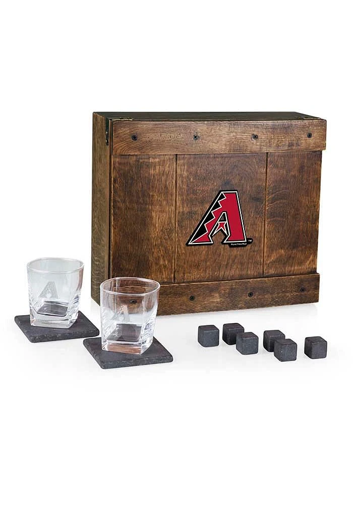 Arizona Diamondbacks Colored Whiskey Box Gift Drink Set