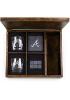 Atlanta Braves Whiskey Box Gift Drink Set