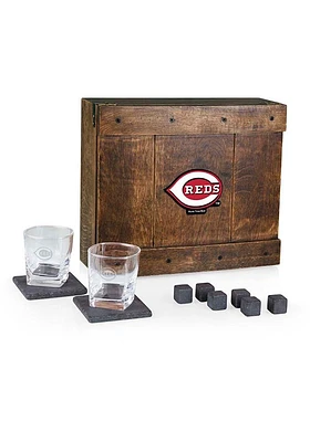 Cincinnati Reds Colored Whiskey Box Gift Drink Set