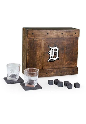 Detroit Tigers Colored Whiskey Box Gift Drink Set