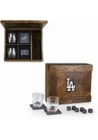 Los Angeles Dodgers Colored Whiskey Box Gift Drink Set