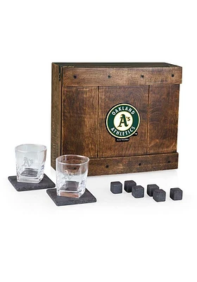 Oakland Athletics Colored Whiskey Box Gift Drink Set