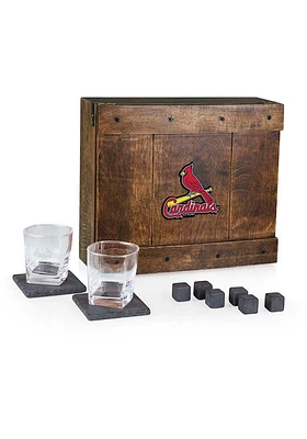 St Louis Cardinals Colored Whiskey Box Gift Drink Set