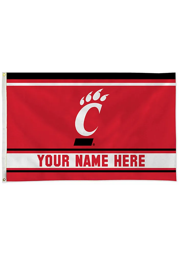 Cincinnati Bearcats Personalized 3x5 Banner