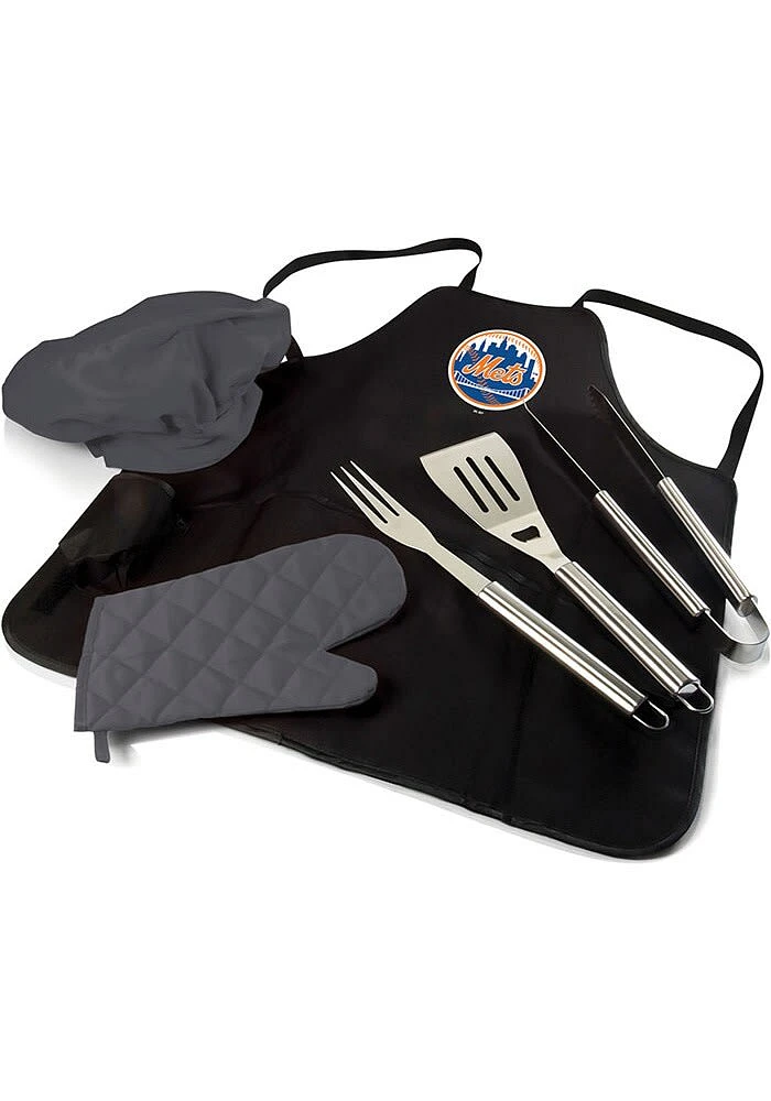 New York Mets Pro Grill BBQ Apron Set