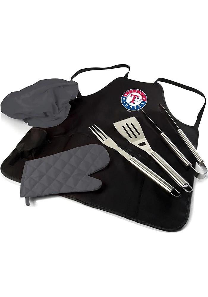 Texas Rangers Pro Grill BBQ Apron Set