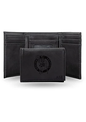 Boston Celtics Logo Personalized Laser Engraved Mens Trifold Wallet