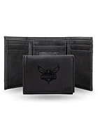 Charlotte Hornets Logo Personalized Laser Engraved Mens Trifold Wallet