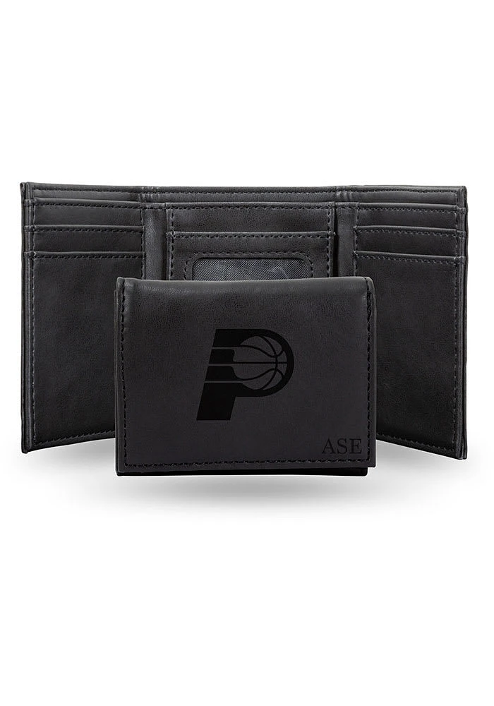 Indiana Pacers Logo Personalized Laser Engraved Mens Trifold Wallet