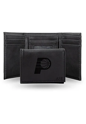 Indiana Pacers Logo Personalized Laser Engraved Mens Trifold Wallet