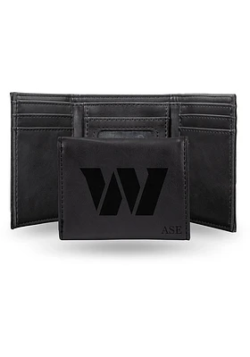Washington Commanders Logo Personalized Laser Engraved Mens Trifold Wallet