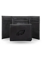 Philadelphia Eagles Logo Personalized Laser Engraved Mens Trifold Wallet