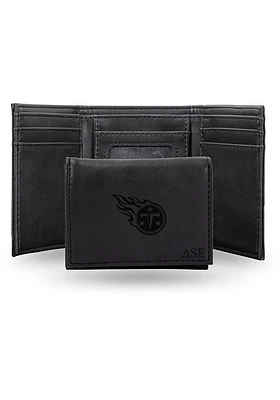Tennessee Titans Logo Personalized Laser Engraved Mens Trifold Wallet