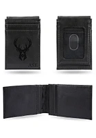 Milwaukee Bucks Logo Personalized Laser Engraved Front Pocket Mens Bifold Wallet