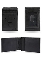 Chicago Bulls Logo Personalized Laser Engraved Front Pocket Mens Bifold Wallet