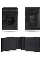 Memphis Grizzlies Logo Personalized Laser Engraved Front Pocket Mens Bifold Wallet