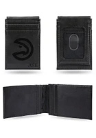 Atlanta Hawks Logo Personalized Laser Engraved Front Pocket Mens Bifold Wallet