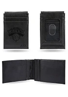 New York Knicks Logo Personalized Laser Engraved Front Pocket Mens Bifold Wallet