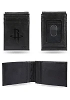 Houston Rockets Logo Personalized Laser Engraved Front Pocket Mens Bifold Wallet