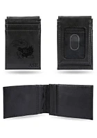 Kansas Jayhawks Logo Personalized Laser Engraved Front Pocket Mens Bifold Wallet