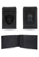 Las Vegas Raiders Logo Personalized Laser Engraved Front Pocket Mens Bifold Wallet