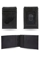 Detroit Red Wings Personalized Laser Engraved Front Pocket Mens Bifold Wallet