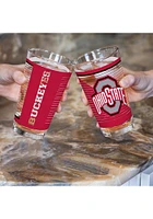 Ohio State Buckeyes 2 Pack Pint Glass Drink Set